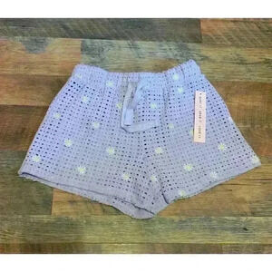 Crave Fame Womens Sleep‎ Short Purple Flower Size XS